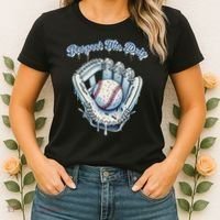 Baseball Drip Glove Drip Respect The Drip Women's T-Shirt thumb 2