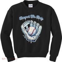 Baseball Drip Glove Drip Respect The Drip Kids Sweatshirt thumb 0