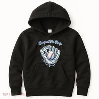 Baseball Drip Glove Drip Respect The Drip Kids Hoodie thumb 0