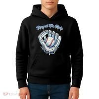 Baseball Drip Glove Drip Respect The Drip Kids Hoodie thumb 4