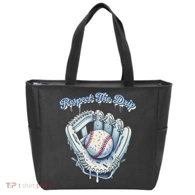 Baseball Drip Glove Drip Respect The Drip Tote Bag
