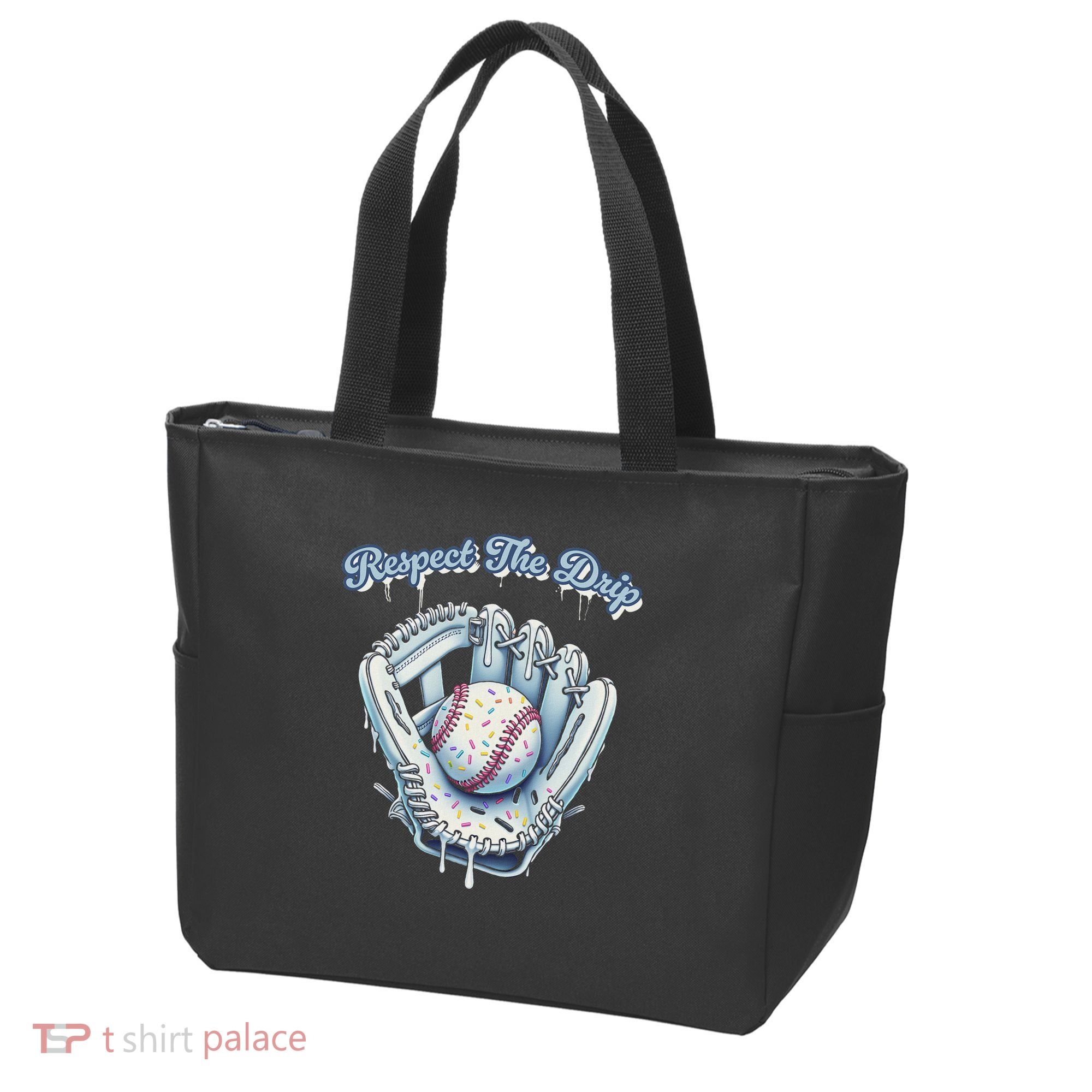 Baseball Drip Glove Drip Respect The Drip Tote Bag