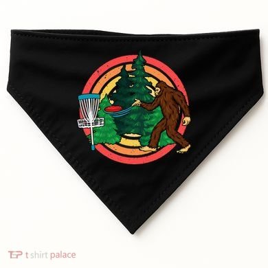 Bigfoot Disc Golf Funny Disc Golf USA-Made Doggie Bandana