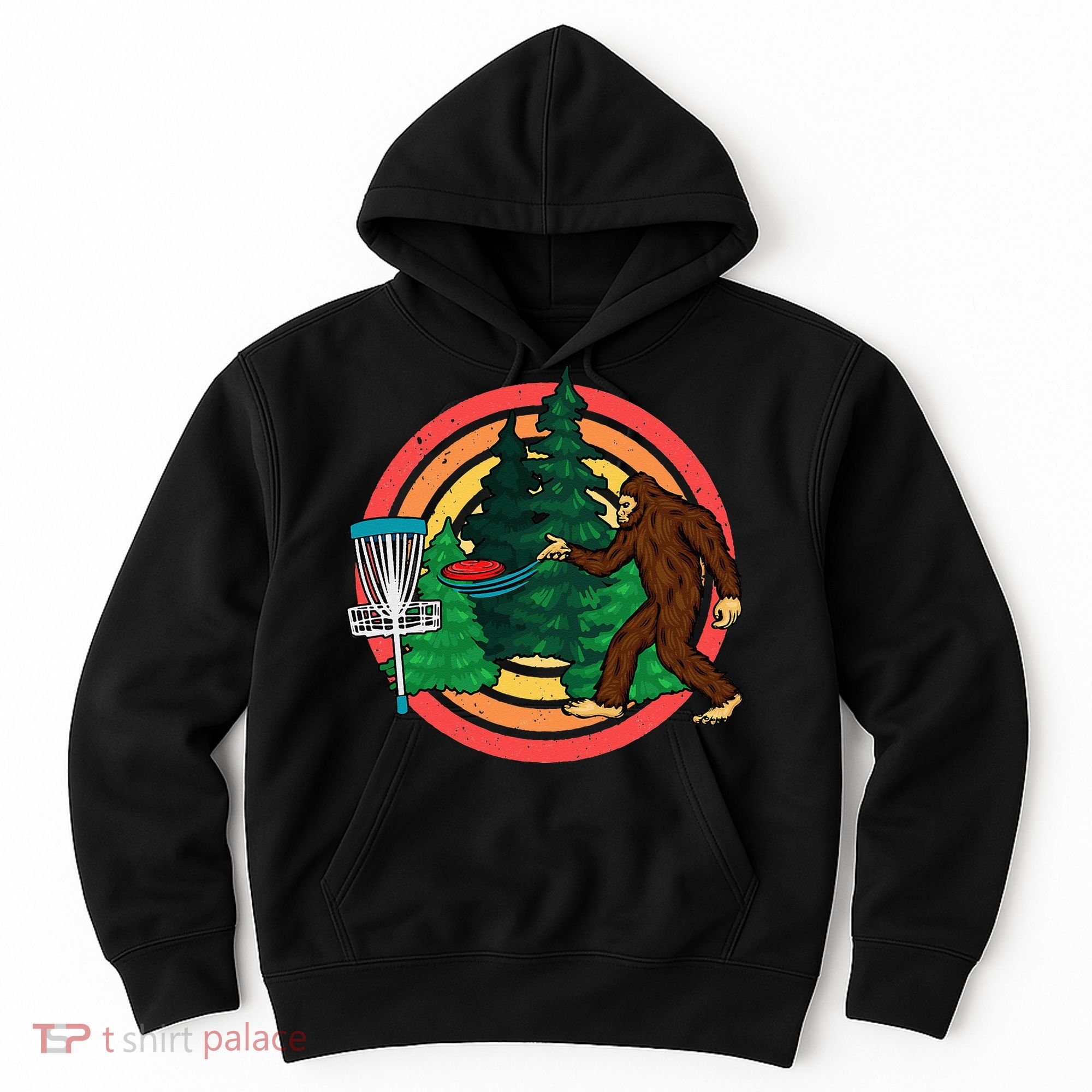 Bigfoot Disc Golf Funny Disc Golf Hoodie