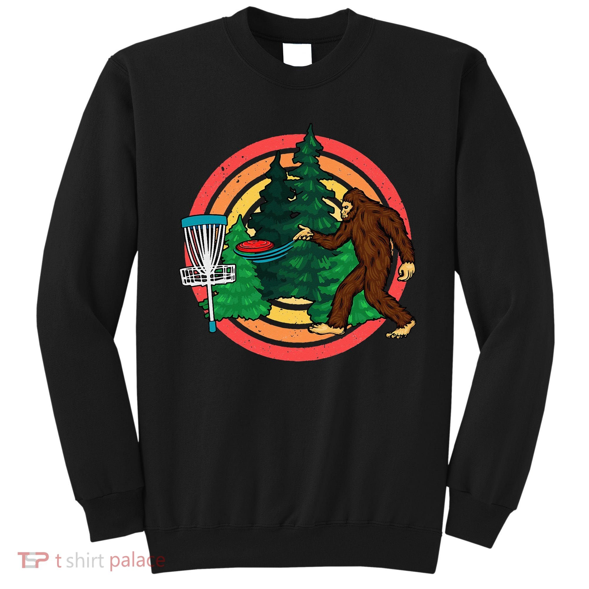 Bigfoot Disc Golf Funny Disc Golf Sweatshirt