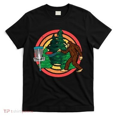 Bigfoot Disc Golf Funny Disc Golf T-Shirt
