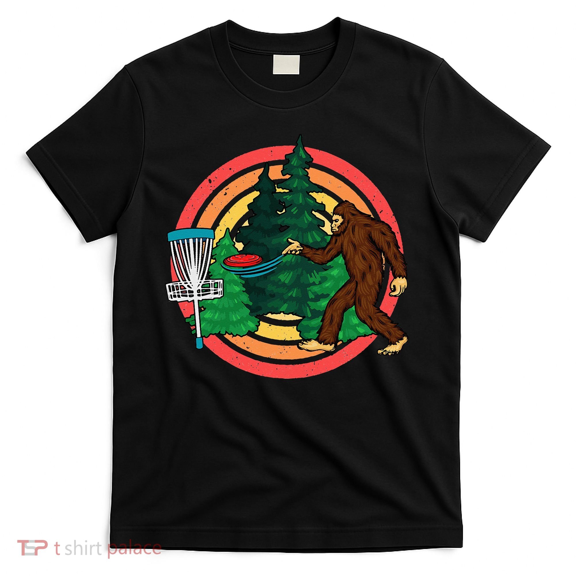 Bigfoot Disc Golf Funny Disc Golf T-Shirt
