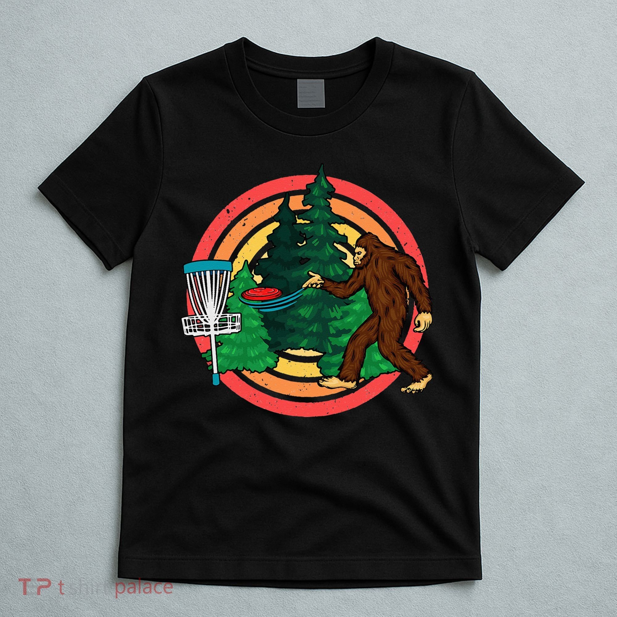 Bigfoot Disc Golf Funny Disc Golf T-Shirt