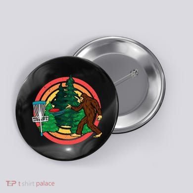 Bigfoot Disc Golf Funny Disc Golf Button