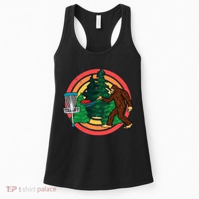 Bigfoot Disc Golf Funny Disc Golf Women's Tank Top