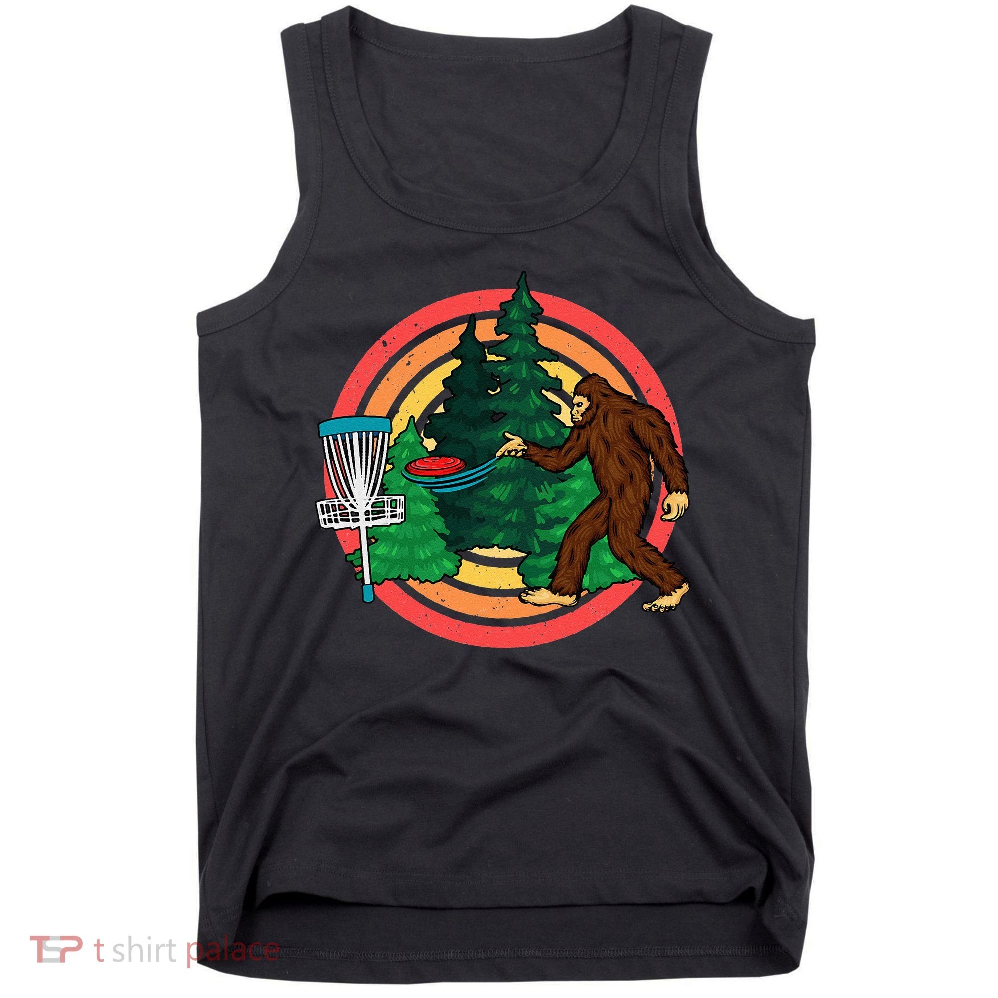 Bigfoot Disc Golf Funny Disc Golf Tank Top