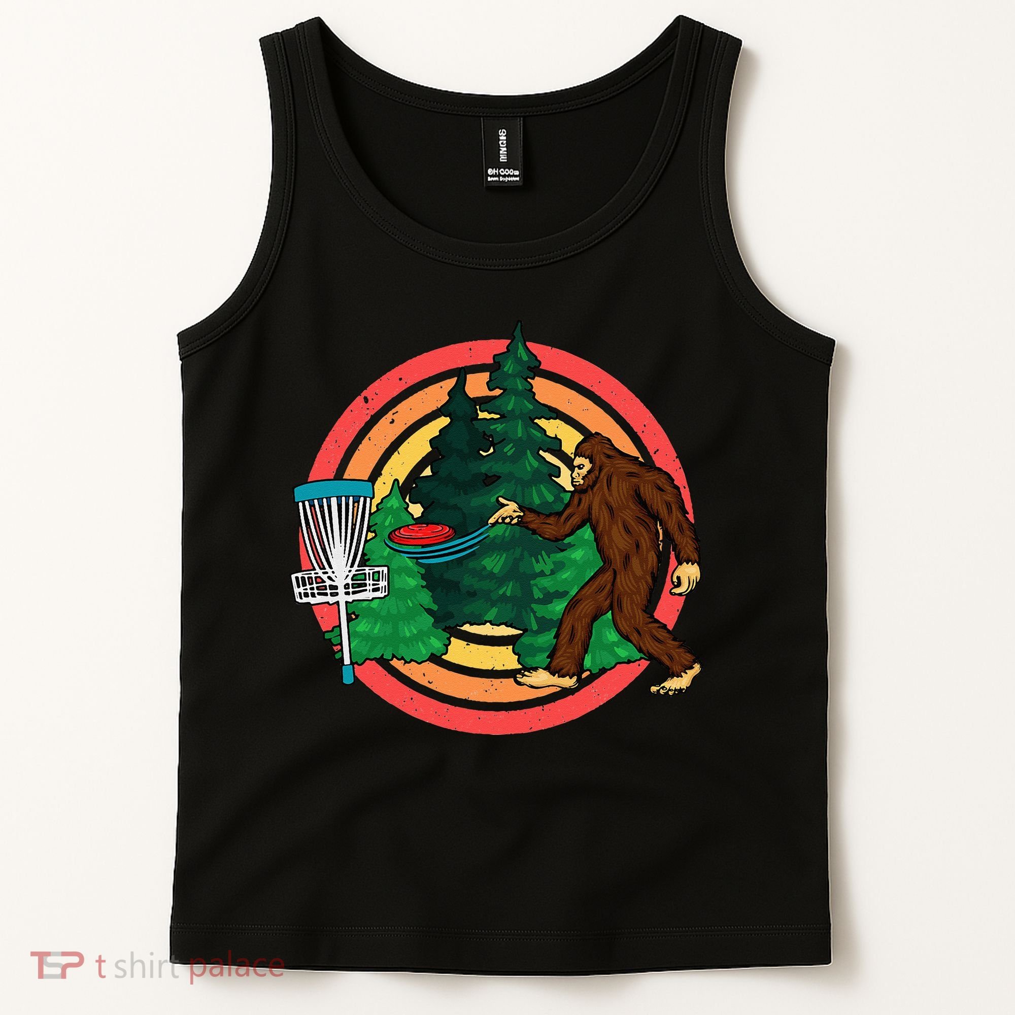 Bigfoot Disc Golf Funny Disc Golf Tank Top