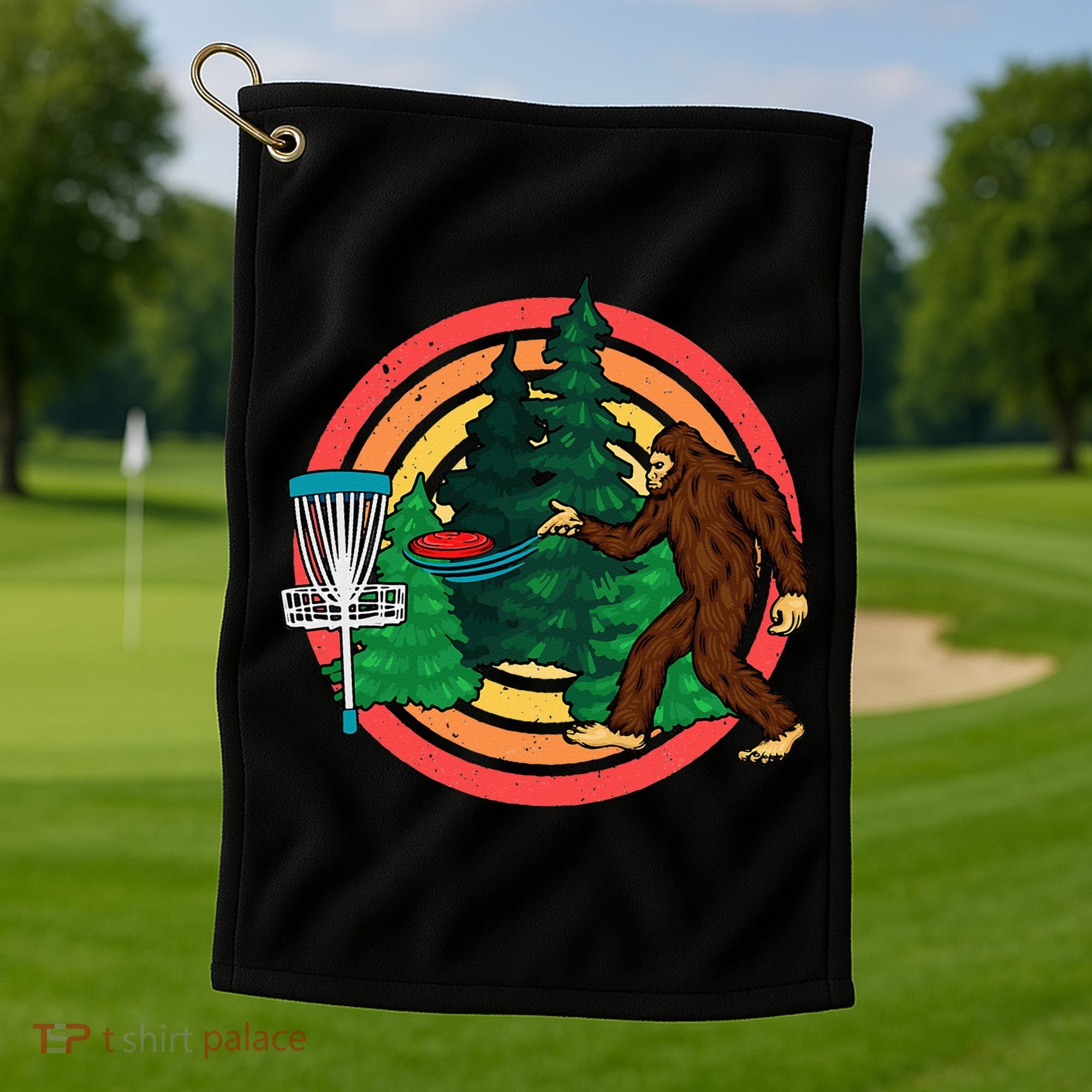 Bigfoot Disc Golf Funny Disc Golf Golf Towel