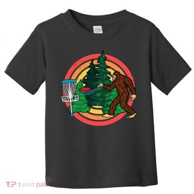 Bigfoot Disc Golf Funny Disc Golf Toddler T-Shirt