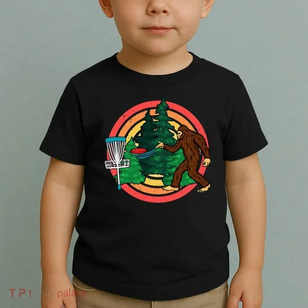 Bigfoot Disc Golf Funny Disc Golf Toddler T-Shirt