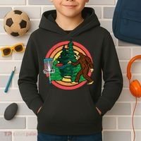 Bigfoot Disc Golf Funny Disc Golf Kids Hoodie thumb 2