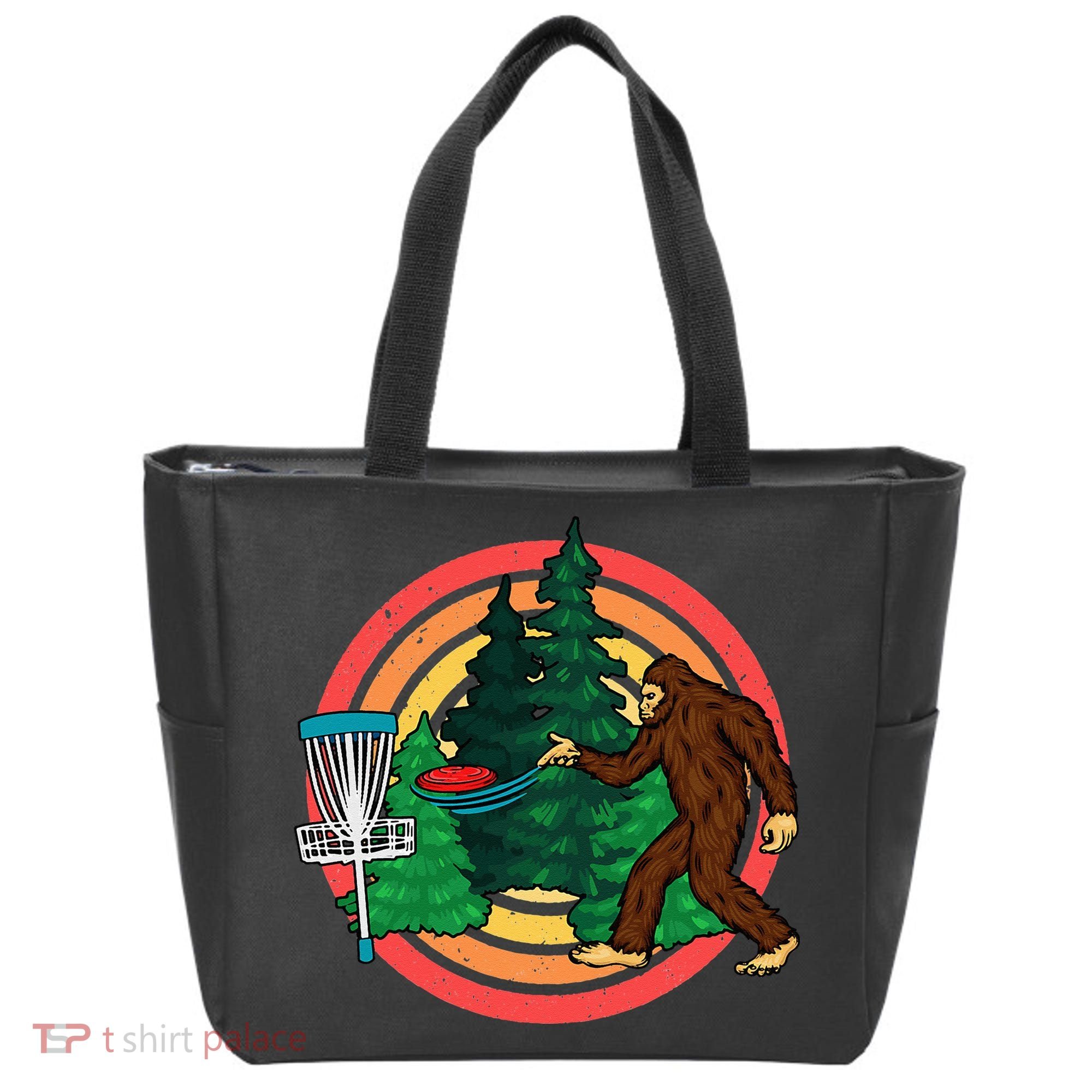 Bigfoot Disc Golf Funny Disc Golf Tote Bag