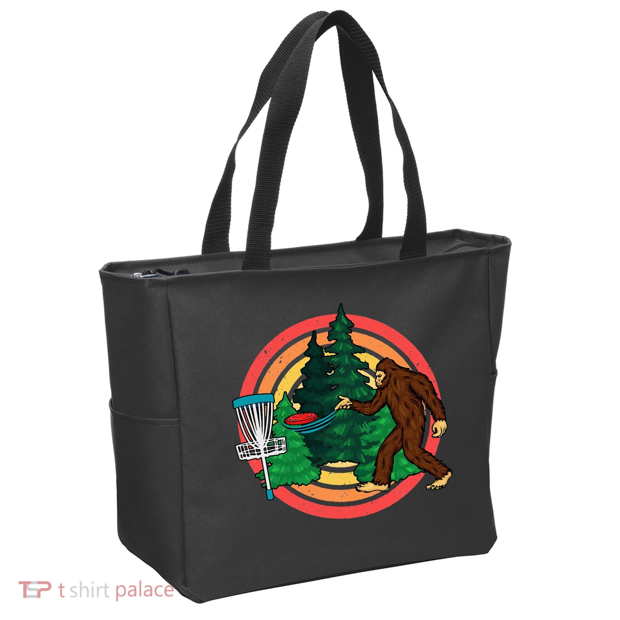 Bigfoot Disc Golf Funny Disc Golf Tote Bag
