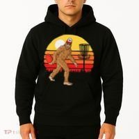 Bigfoot Disc Golf Cryptid Sasquatch Disc Golfer Hoodie thumb 2