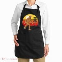 Bigfoot Disc Golf Cryptid Sasquatch Disc Golfer Apron thumb 2
