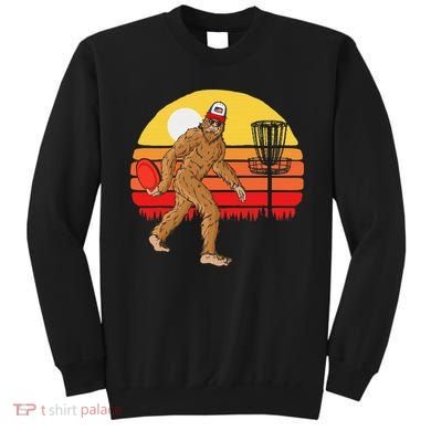 Bigfoot Disc Golf Cryptid Sasquatch Disc Golfer Sweatshirt