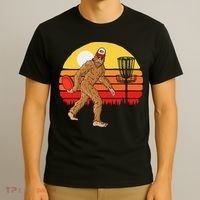 Bigfoot Disc Golf Cryptid Sasquatch Disc Golfer T-Shirt thumb 3