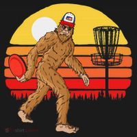 Bigfoot Disc Golf Cryptid Sasquatch Disc Golfer Backpack thumb 2