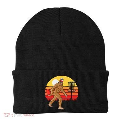 Bigfoot Disc Golf Cryptid Sasquatch Disc Golfer Beanie