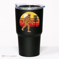 Bigfoot Disc Golf Cryptid Sasquatch Disc Golfer Tumbler thumb 0