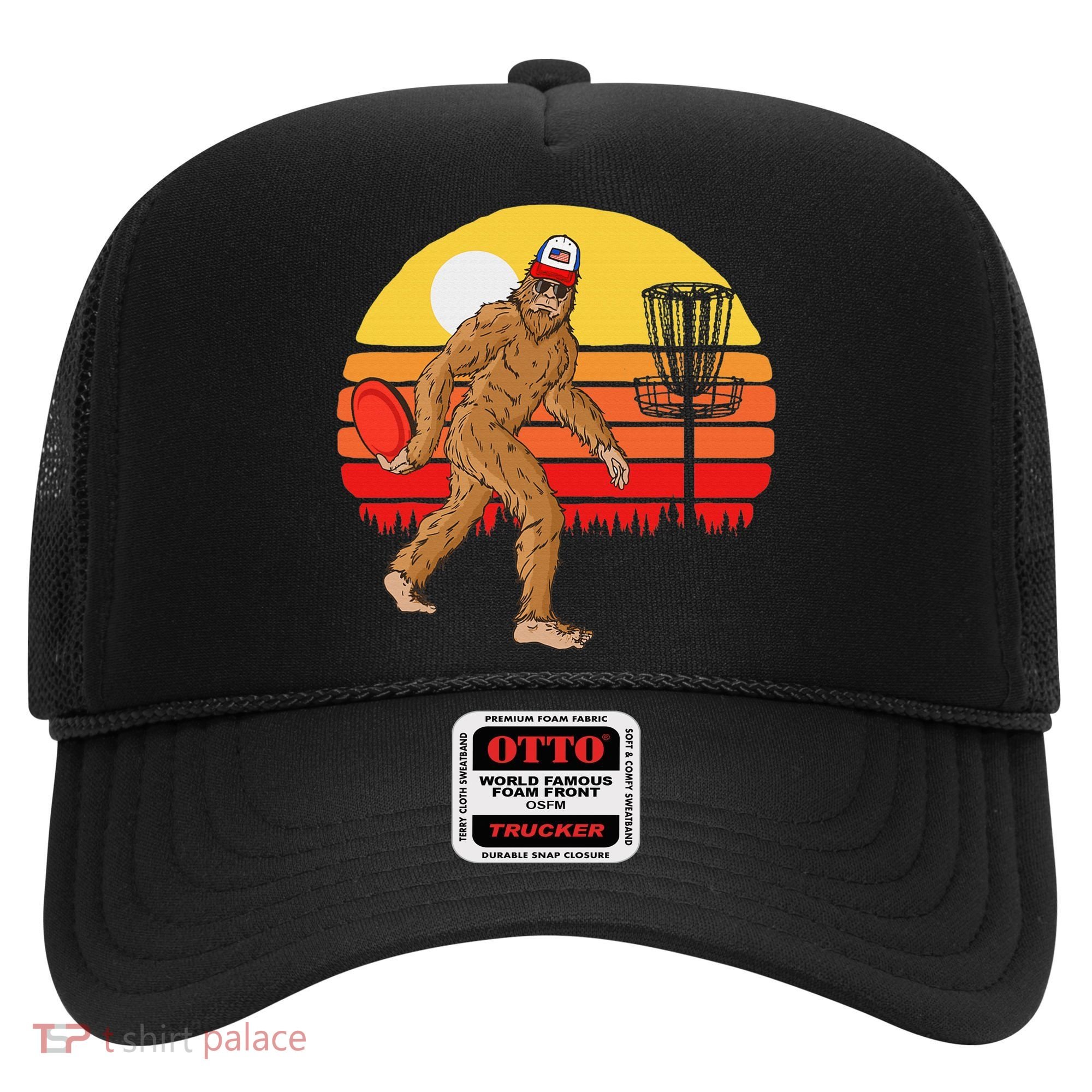 Bigfoot Disc Golf Cryptid Sasquatch Disc Golfer Hat
