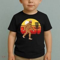 Bigfoot Disc Golf Cryptid Sasquatch Disc Golfer Toddler T-Shirt thumb 2