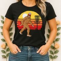 Bigfoot Disc Golf Cryptid Sasquatch Disc Golfer Women's T-Shirt thumb 2