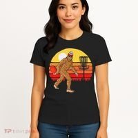 Bigfoot Disc Golf Cryptid Sasquatch Disc Golfer Women's T-Shirt thumb 4