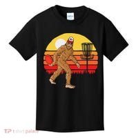 Bigfoot Disc Golf Cryptid Sasquatch Disc Golfer Kids T-Shirt thumb 0