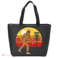 Bigfoot Disc Golf Cryptid Sasquatch Disc Golfer Tote Bag thumb 0