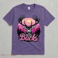 Buck Deer Hunting Hunter Girl Vintage Hunt T-Shirt thumb 4