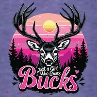 Buck Deer Hunting Hunter Girl Vintage Hunt T-Shirt thumb 5