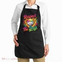 Baseball Drip Home Plate Ice Cream Respect The Drip Apron thumb 2