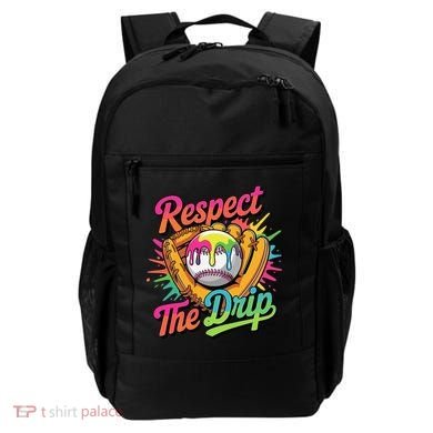 Baseball Drip Home Plate Ice Cream Respect The Drip Backpack