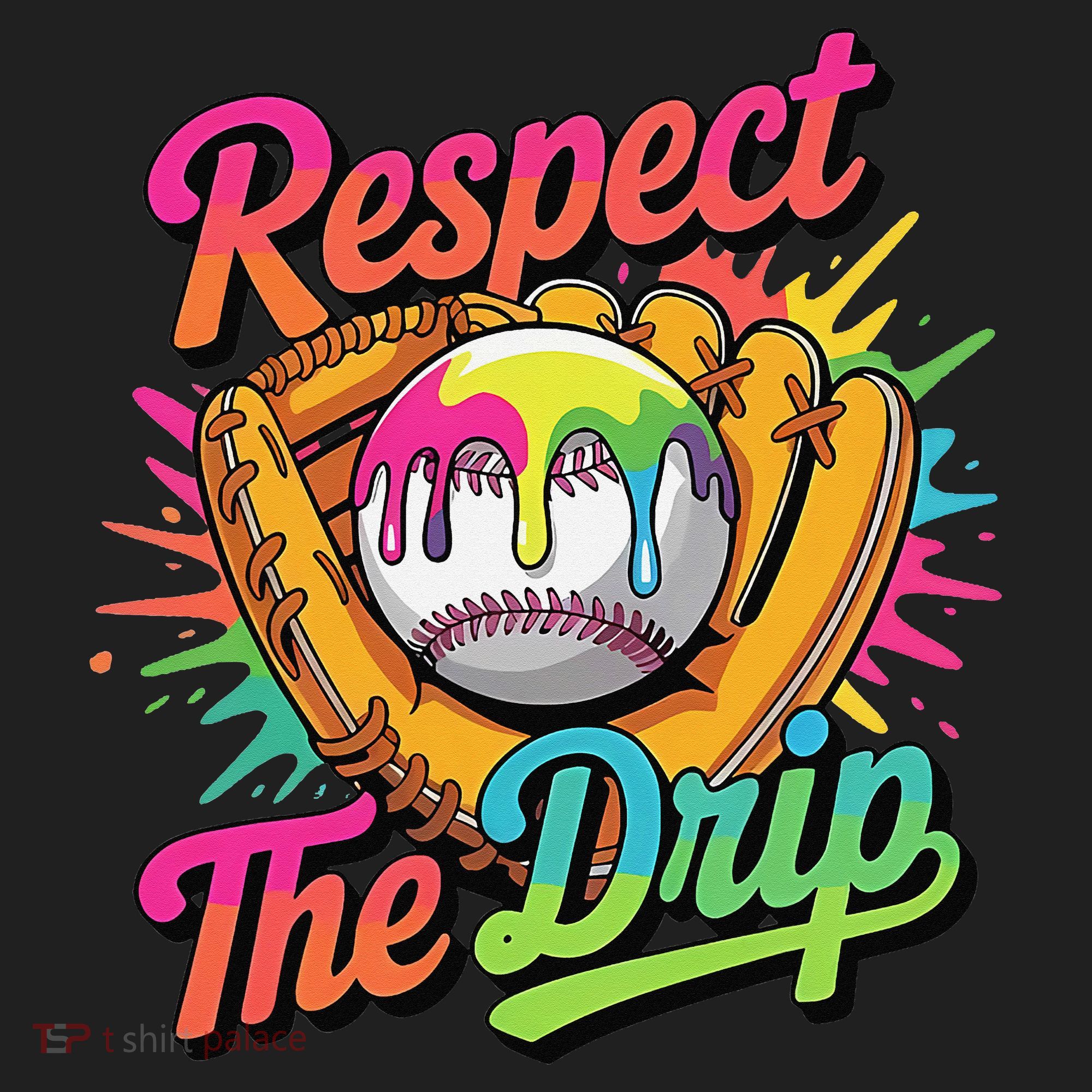 Baseball Drip Home Plate Ice Cream Respect The Drip Beanie