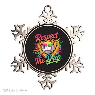 Baseball Drip Home Plate Ice Cream Respect The Drip Ornament
