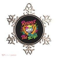 Baseball Drip Home Plate Ice Cream Respect The Drip Ornament thumb 0