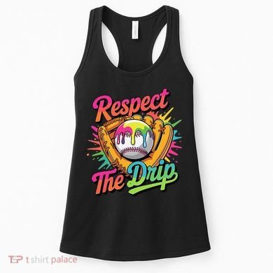 Baseball Drip Home Plate Ice Cream Respect The Drip Women's Tank Top