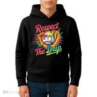 Baseball Drip Home Plate Ice Cream Respect The Drip Kids Hoodie thumb 4