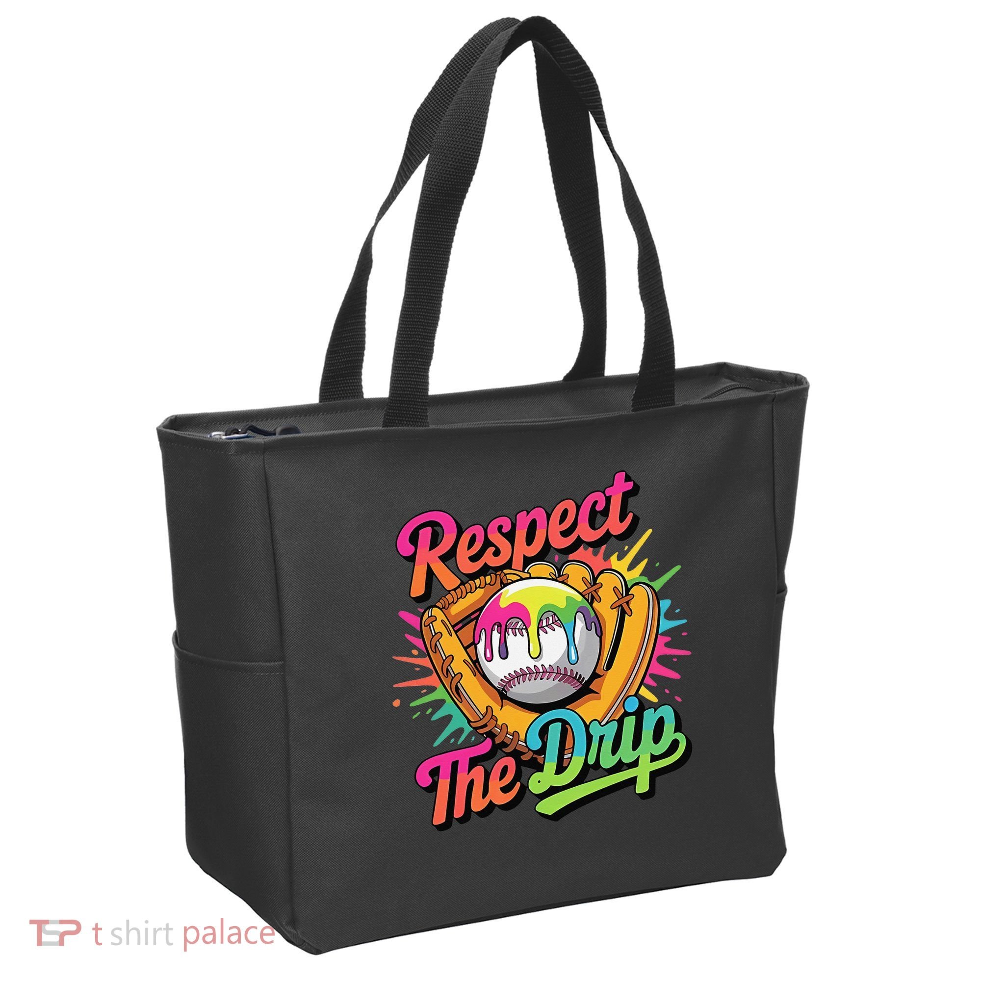 Baseball Drip Home Plate Ice Cream Respect The Drip Tote Bag