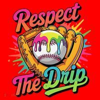 Baseball Drip Home Plate Ice Cream Respect The Drip Santa Hat thumb 1