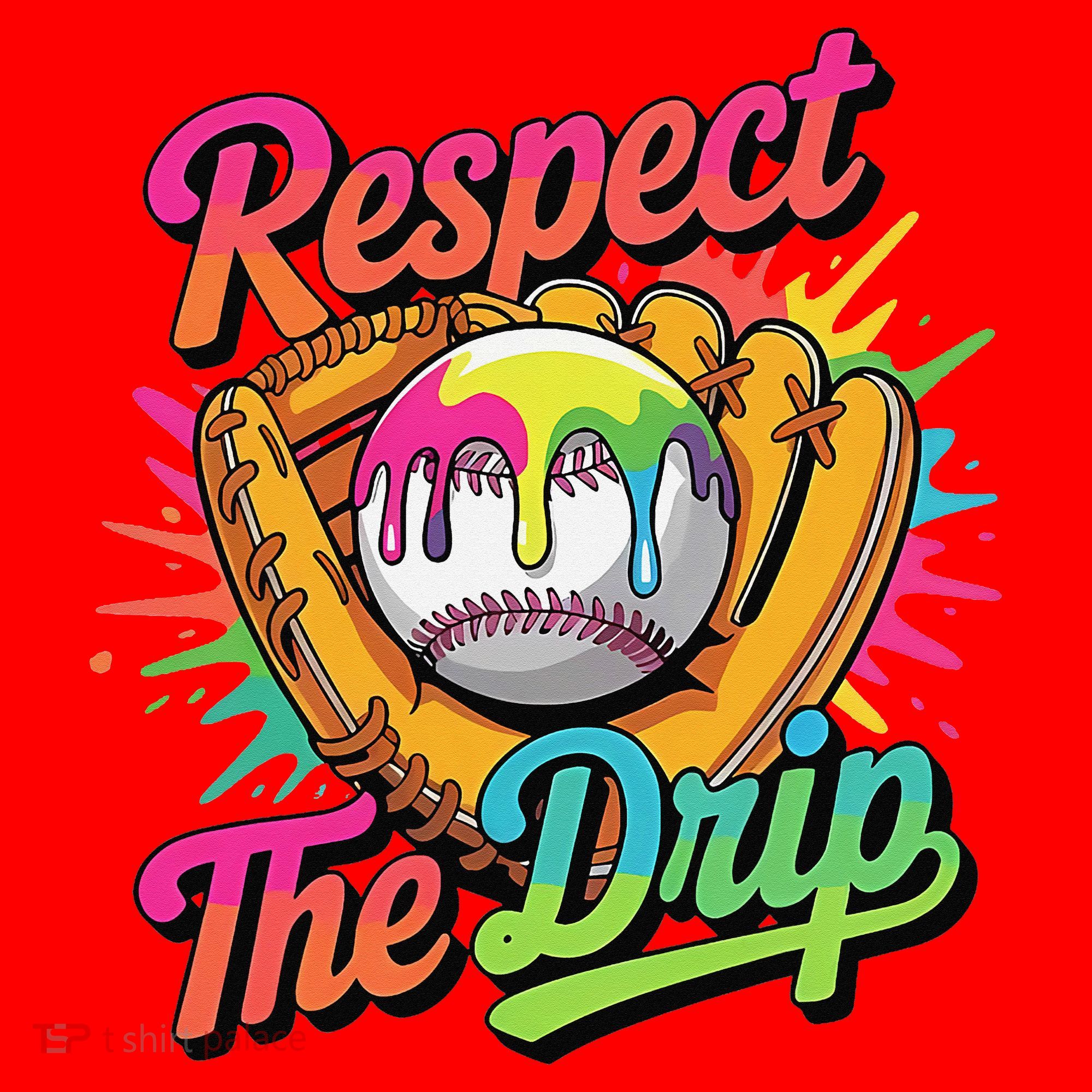 Baseball Drip Home Plate Ice Cream Respect The Drip Santa Hat