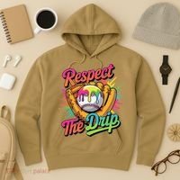 Baseball Drip Home Plate Ice Cream Respect The Drip Hoodie thumb 3