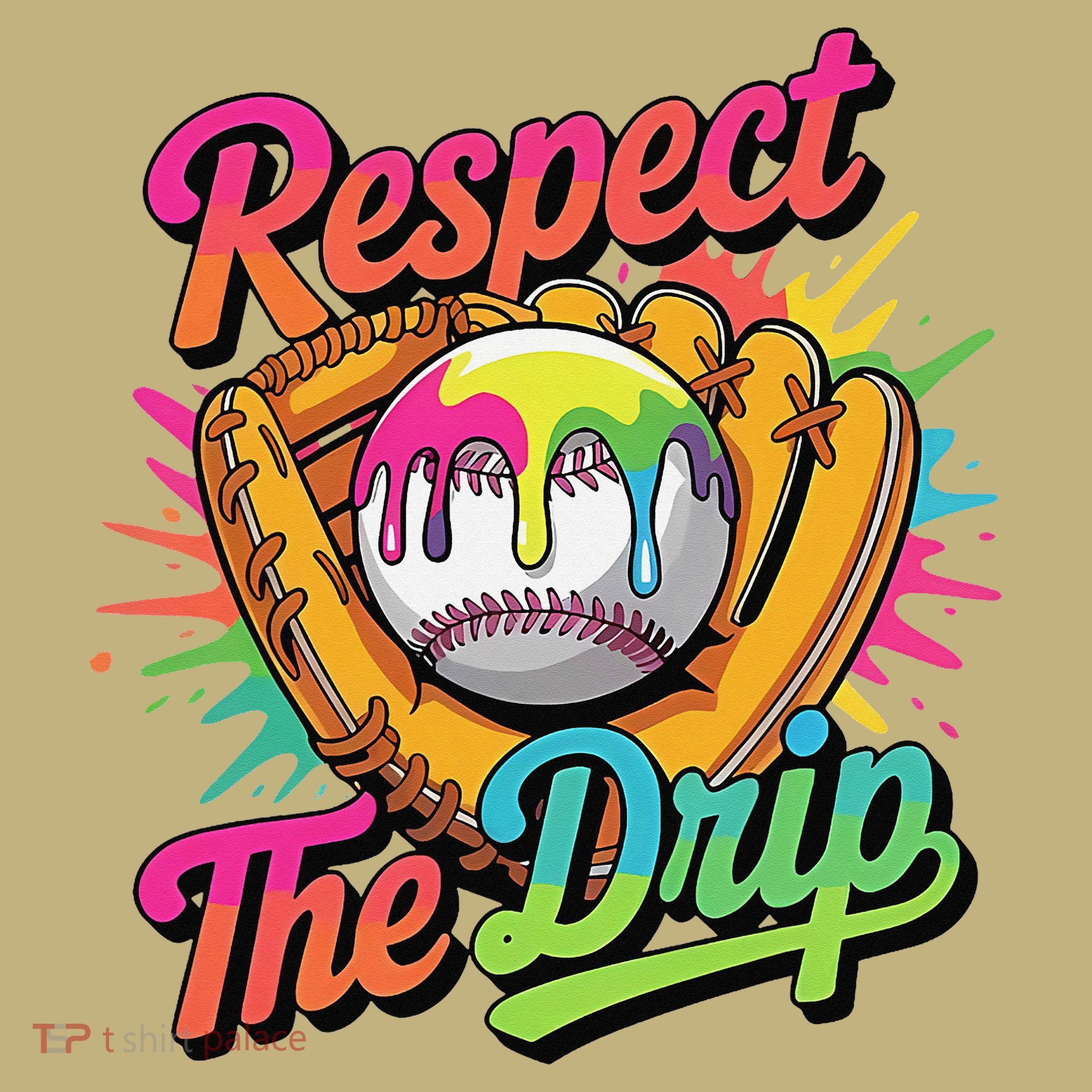 Baseball Drip Home Plate Ice Cream Respect The Drip Hoodie