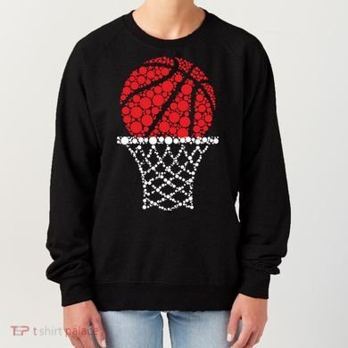 Basketball Dots Happy Dot Day Women's Sweatshirt